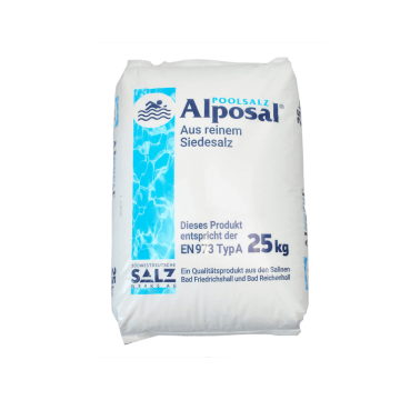 1000kg Alposal POOLSALZ 40 x 25 kg auch für Chlorinator, DIN EN 973 Typ A  auf Palette