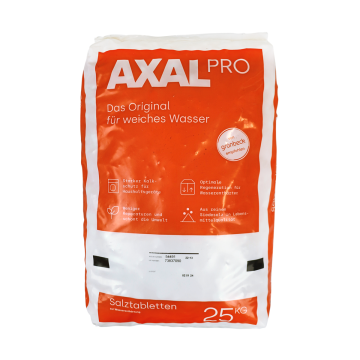 Axal  PRO Siedesalztabletten nach DIN EN 973 Typ A im 25 kg Sack
