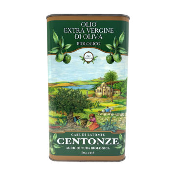 Centonze Extra Natives Bio Olivenöl aus Sizilien 3 Liter Kanister