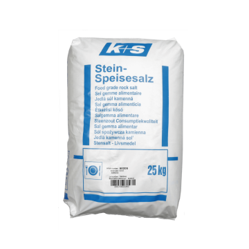 Stein-Speisesalz fein ohne Trennmittel 0,16-0,7 mm im 25 kg Sack