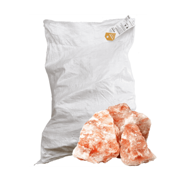 BIOSAXON Bergkern Natursalzlecksteine gebrochen im 25 kg Sack 