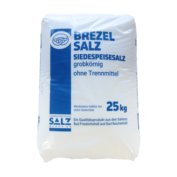 Brezelsalz - Siede-Speisesalz 1,25-2,5 mm im 25 kg Sack