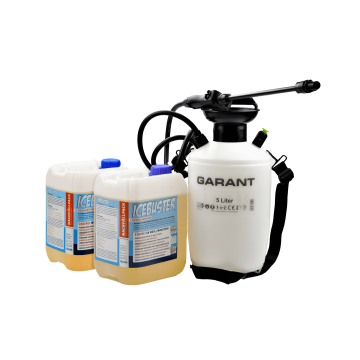 ICEBUSTER-Starterset+2 = 1 x Drucksprühflasche inkl. 5 Liter Erstbefüllung + 2 x 5 Liter Nachfüllmenge für ca. 750qm