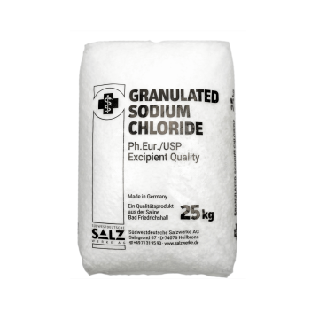 Natriumchlorid Sodiumchlorid Ph.Eur./USP Excipient Quality im 25 kg Sack