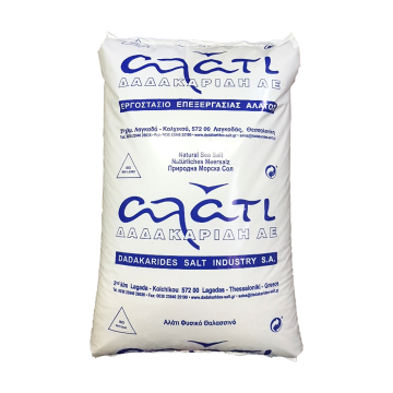 Poolsalz grob 1-3 mm (Chlorinator- u. Salzanlagen geeignet) naturreines Meersalz 99,3 % NaCl aus dem ionischen Meer im 25 kg Sack