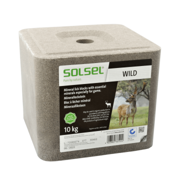 SOLSEL ® Wildleckstein eckig mit Loch gepresst 10 kg