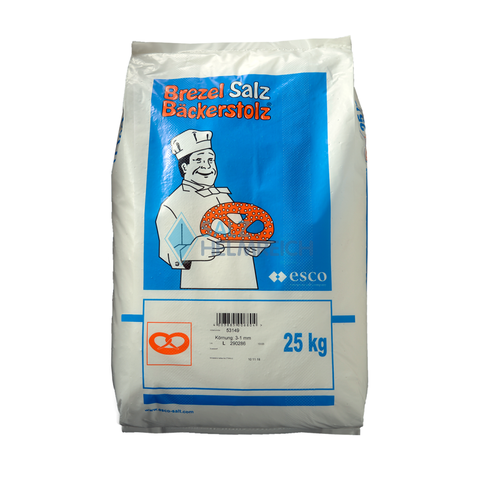 Bäckerstolz - Siede-Speisesalz 1,25-3,15 mm im 25 kg Sack Bäckerstolz - Siede-Speisesalz 1,25-3,15 mm im 25 kg Sack
