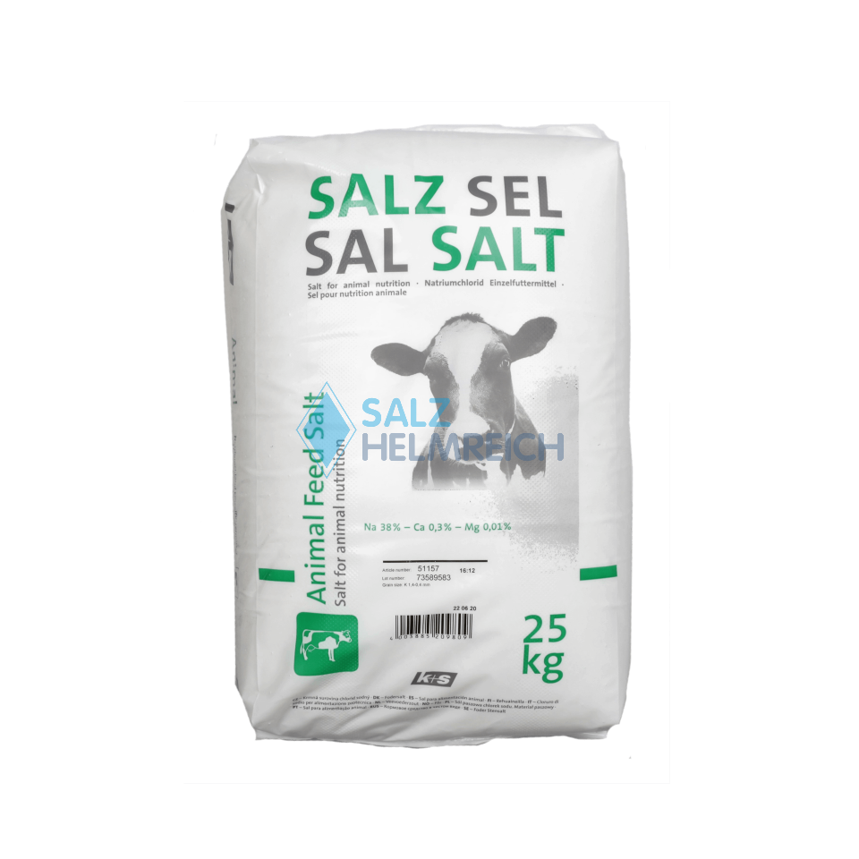Stein - Einzelfuttermittel Viehsalz 0,4-1,4 mm im 25 kg Sack Stein - Einzelfuttermittel Viehsalz 0,4-1,4 mm im 25 kg Sack