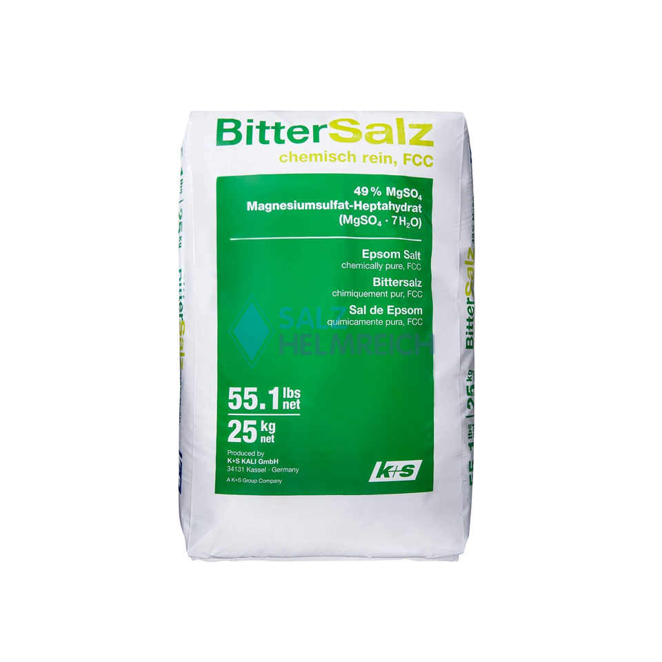 Bittersalz - Magnesiumsulfat FCC - Food Grade - Epsom Salz MgSO4 Bittersalz - Magnesiumsulfat FCC - Food Grade - Epsom Salz MgSO4