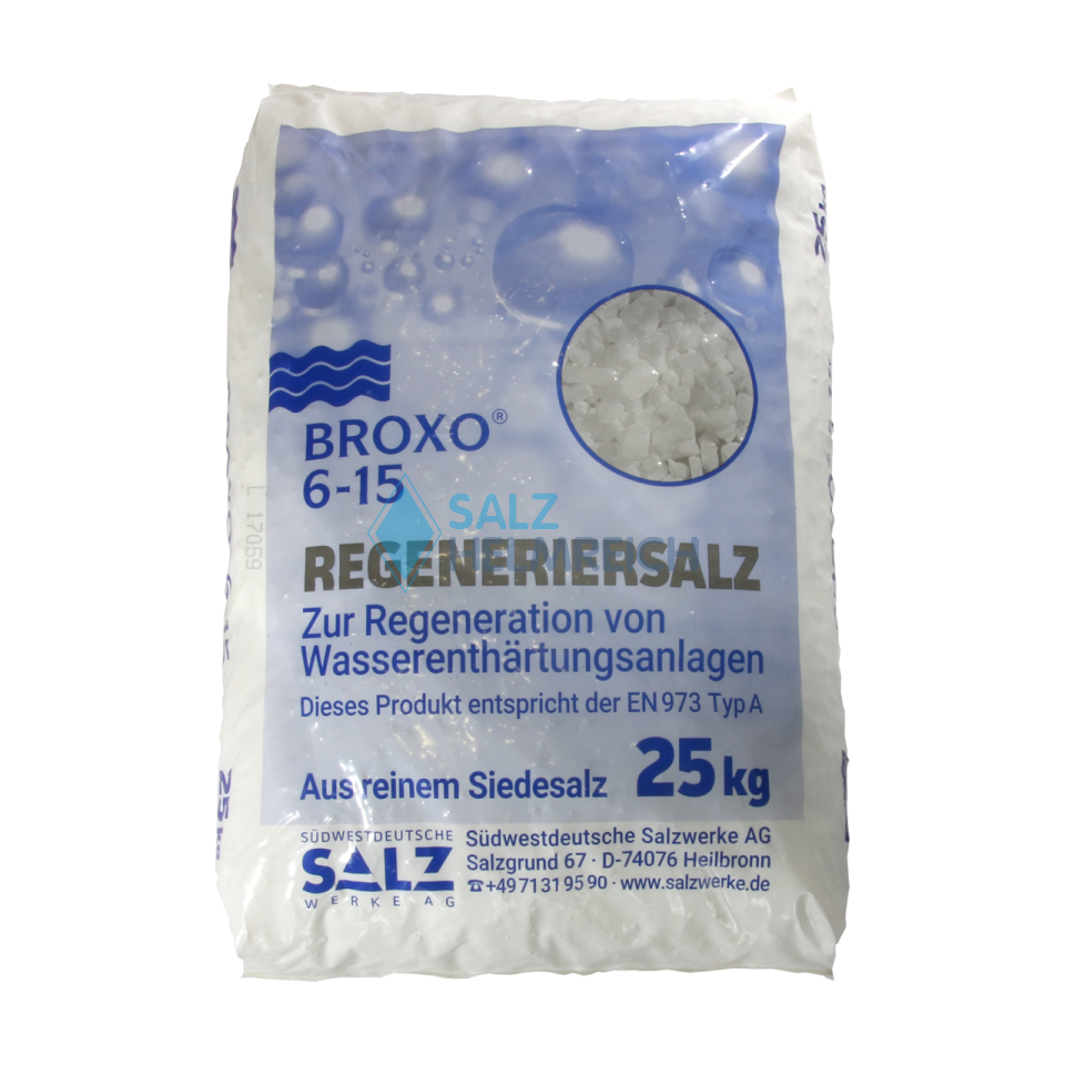 Broxo Salz-Granulat  6-15 mm nach DIN EN 973 Typ A im 25 kg Sack Broxo Salz-Granulat  6-15 mm nach DIN EN 973 Typ A im 25 kg Sack
