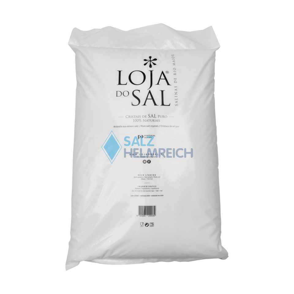 Quellsalz aus Portugal grob 0,5-4,0 mm im 20 kg Sack Quellsalz aus Portugal grob 0,5-4,0 mm im 20 kg Sack