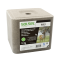 SOLSEL ® Wildleckstein eckig mit Loch gepresst 10 kg